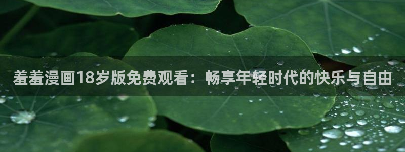 动漫天堂下载入口最新：羞羞漫画18岁版免费观看：畅享年轻时代的快乐与自由